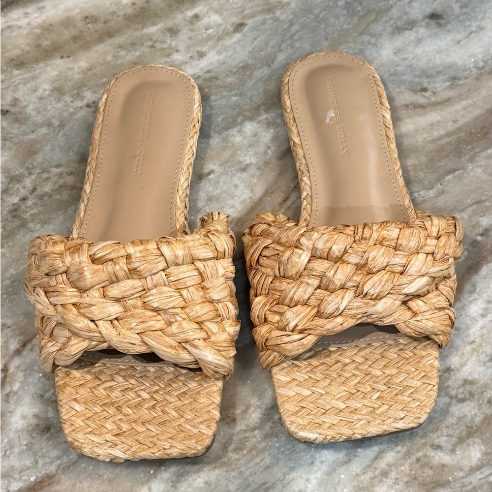 Women’s PRINCESS POLLY Shoreline Sandals- Natural. Size 8 - Picture 3 of 5